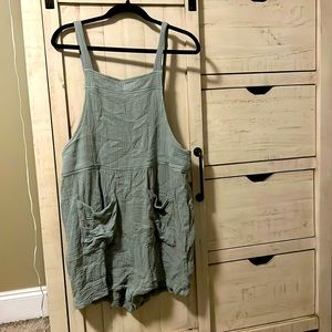 Linen overalls